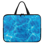 Blue Water Surface Print Laptop Sleeve With Handle