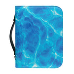 Blue Water Surface Print Leather Bible Cover