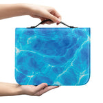 Blue Water Surface Print Leather Bible Cover