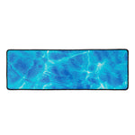 Blue Water Surface Print Long Kitchen Mat