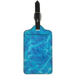 Blue Water Surface Print Luggage Tag