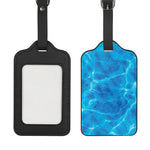 Blue Water Surface Print Luggage Tag