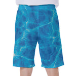 Blue Water Surface Print Men's Beach Shorts