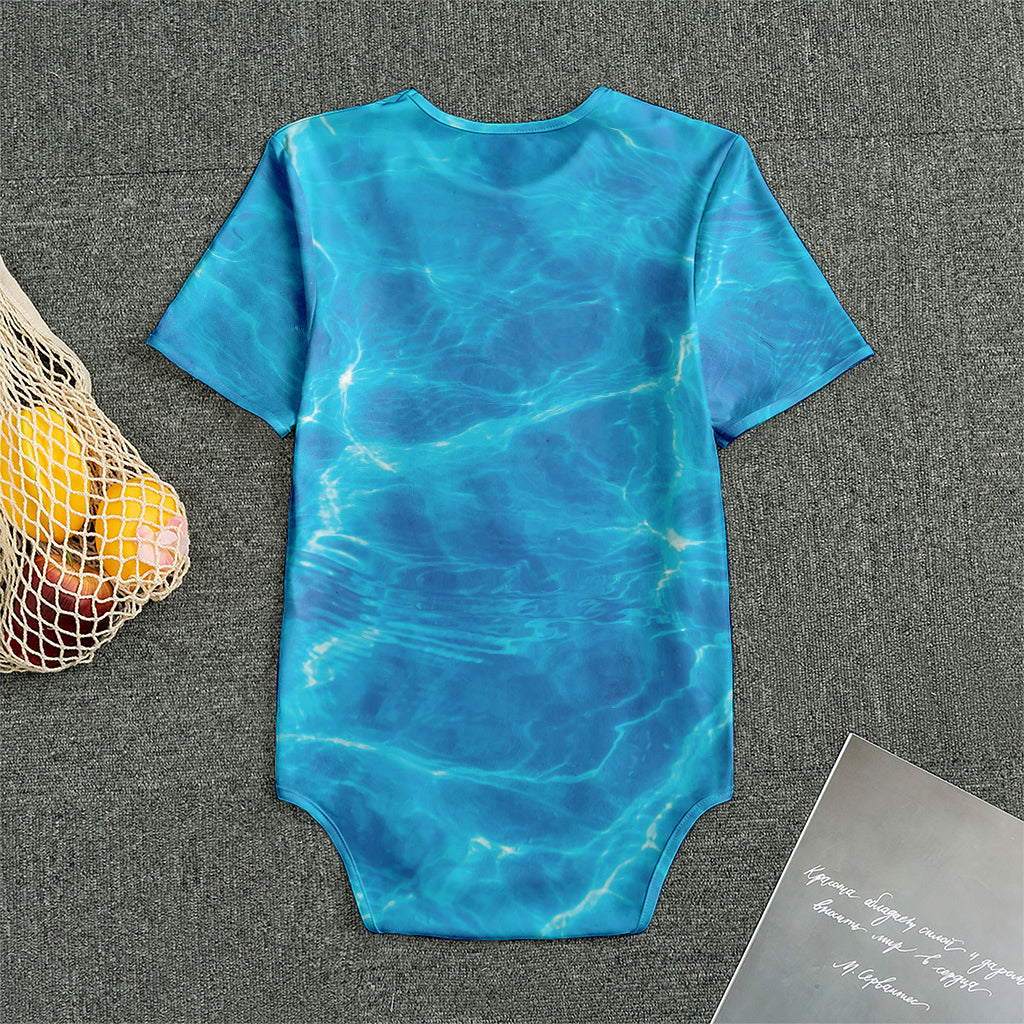 Blue Water Surface Print Men's Bodysuit
