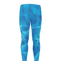 Blue Water Surface Print Men's Leggings