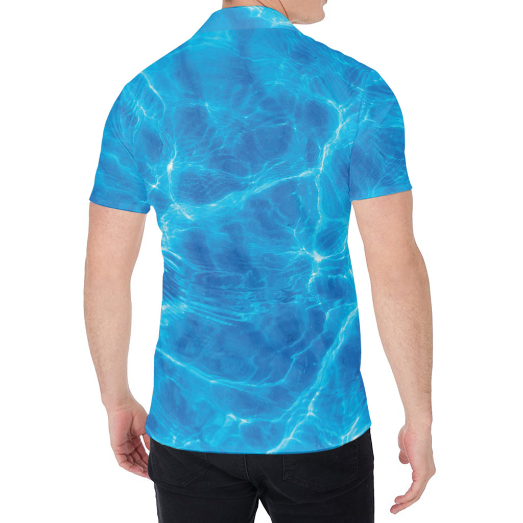 Blue Water Surface Print Men's Shirt