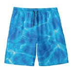 Blue Water Surface Print Men's Swim Trunks