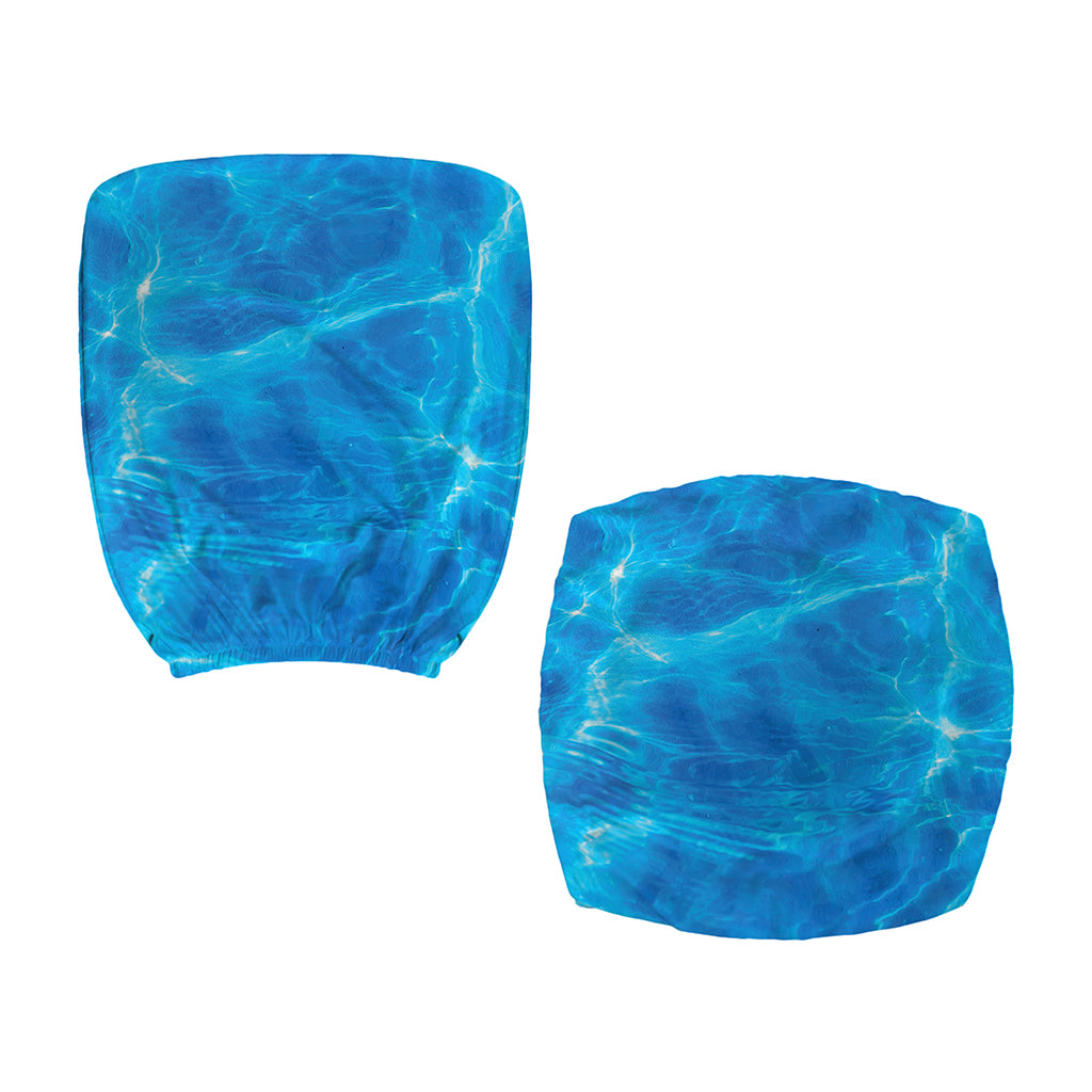 Blue Water Surface Print Office Chair Cover