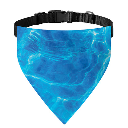 Blue Water Surface Print Over The Collar Dog Bandana