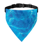 Blue Water Surface Print Over The Collar Dog Bandana