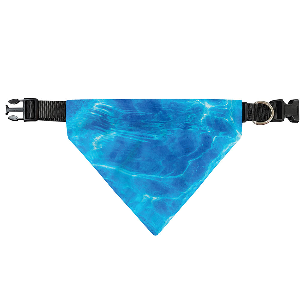 Blue Water Surface Print Over The Collar Dog Bandana