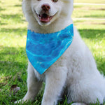 Blue Water Surface Print Over The Collar Dog Bandana