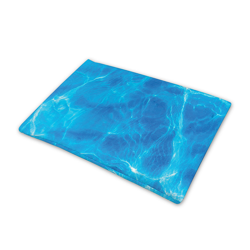Blue Water Surface Print Pet Cooling Mat Cover