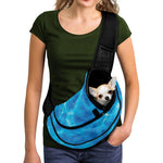 Blue Water Surface Print Pet Sling Carrier