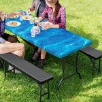 Blue Water Surface Print Picnic Table Cover