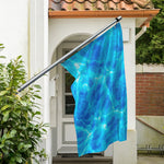 Blue Water Surface Print Polyester Flag