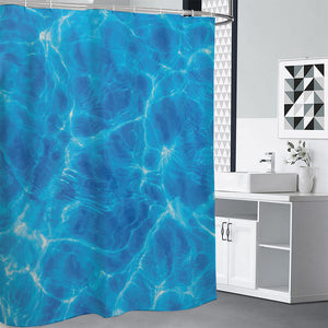 Blue Water Surface Print Premium Shower Curtain