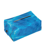 Blue Water Surface Print Rectangle Tissue Box Cover