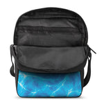 Blue Water Surface Print Rectangular Crossbody Bag
