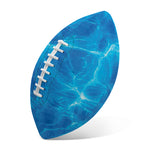 Blue Water Surface Print Rugby Ball