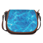 Blue Water Surface Print Saddle Bag