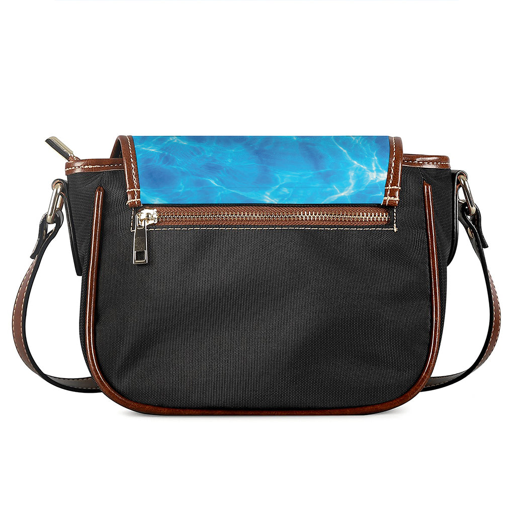 Blue Water Surface Print Saddle Bag