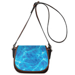 Blue Water Surface Print Saddle Bag