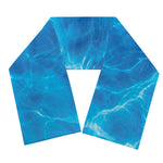 Blue Water Surface Print Scarf