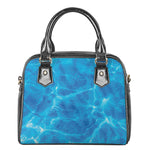 Blue Water Surface Print Shoulder Handbag