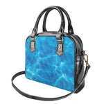 Blue Water Surface Print Shoulder Handbag