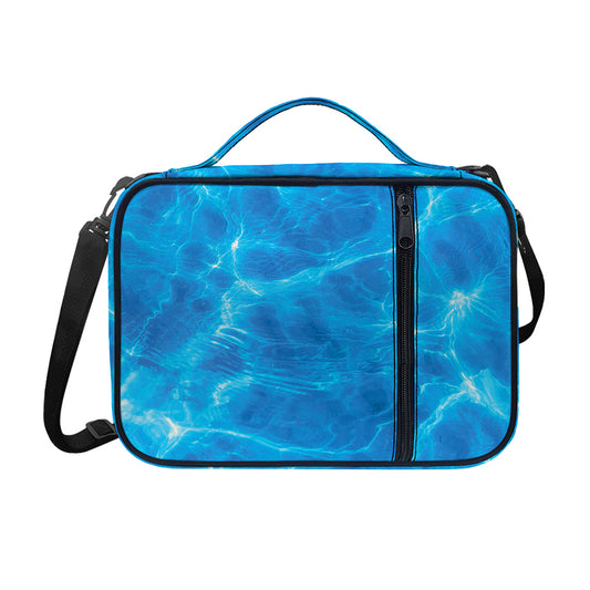 Blue Water Surface Print Shoulder Strap Bible Bag