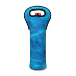 Blue Water Surface Print Single Neoprene Wine Tote
