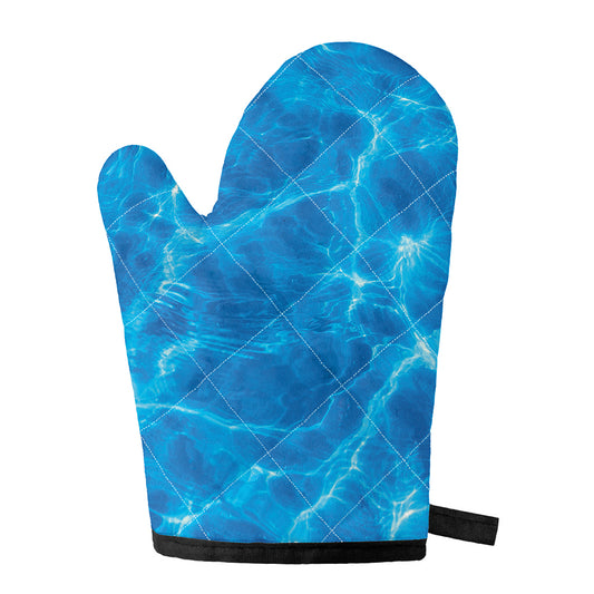 Blue Water Surface Print Single Oven Mitt