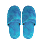 Blue Water Surface Print Slippers