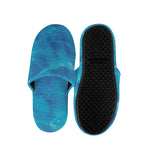 Blue Water Surface Print Slippers