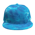 Blue Water Surface Print Snapback Cap