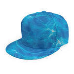 Blue Water Surface Print Snapback Cap
