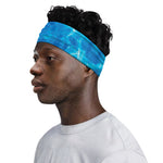 Blue Water Surface Print Sports Headband