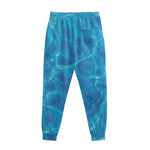 Blue Water Surface Print Sweatpants