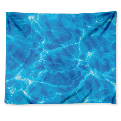 Blue Water Surface Print Tapestry