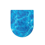 Blue Water Surface Print Toilet Lid Cover