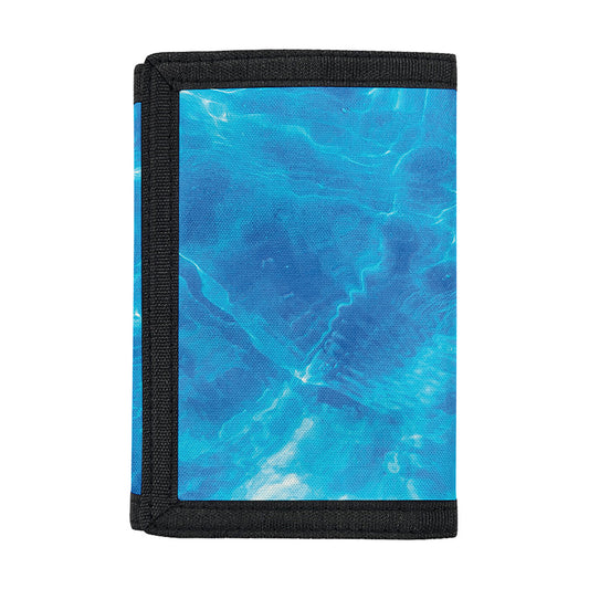 Blue Water Surface Print Trifold Wallet