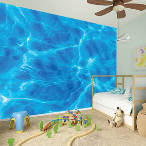 Blue Water Surface Print Wall Sticker