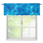 Blue Water Surface Print Window Valance