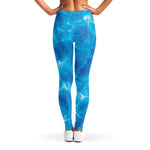 Blue Water Surface Print Women's Leggings