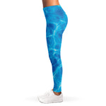 Blue Water Surface Print Women's Leggings