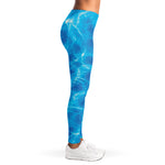 Blue Water Surface Print Women's Leggings