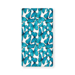 Blue Watercolor Butterfly Pattern Print Baby Crib Sheet