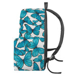 Blue Watercolor Butterfly Pattern Print Backpack