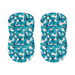 Blue Watercolor Butterfly Pattern Print Bar Stool Covers